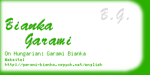 bianka garami business card